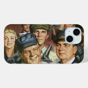 Coque Pour iPhone 15 Métiers commerciaux, patriotisme patriotique vinta