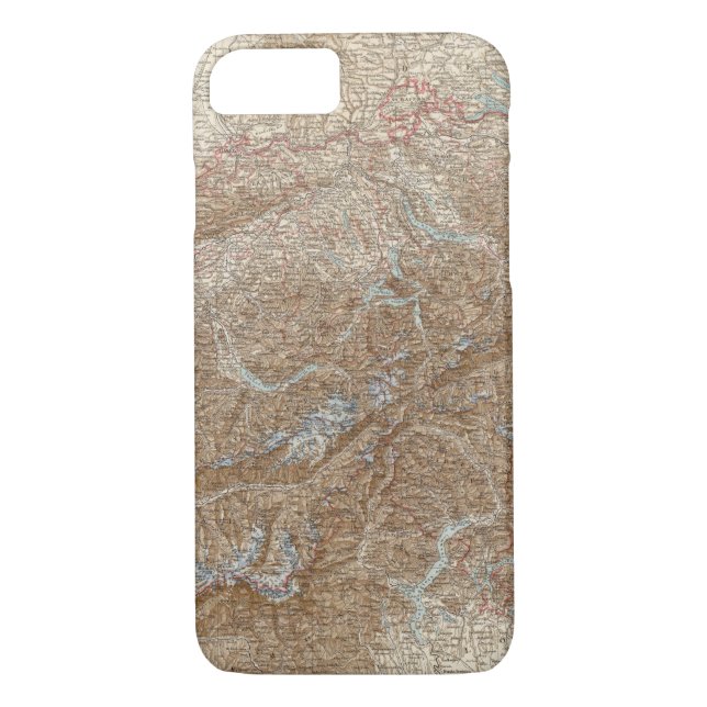 Coques Case-Mate iPhone Meurent Schweiz, carte d'atlas de la Suisse (Dos)