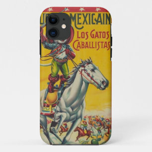 Coque Case-Mate Pour iPhone Mexicain vintage mignon Gatos Caballistas de chat