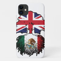 Mexique Mexique Royaume-Uni drapeau des racines de