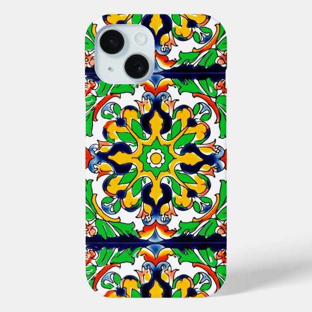 Coques Case-Mate iPhone Mexique Talavera Terracotta Carrelage Design No 4 (Verso)