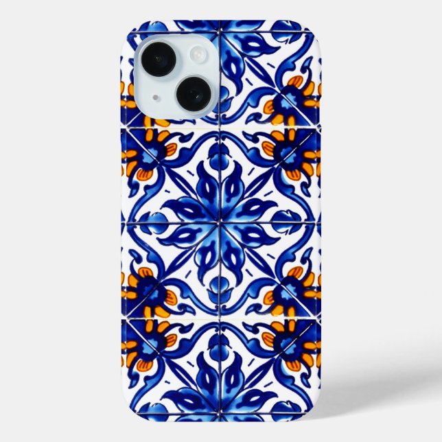 Coques Case-Mate iPhone Mexique Talavera Terracotta Carrelage Design No 8 (Verso)