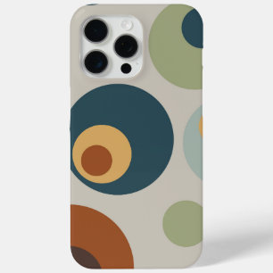 Coque iPhone 15 Pro Max Mi-Siècle Moderne Cercles amusants