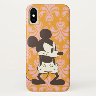 Coque iPhone X Mickey Classique   Colère Vintage