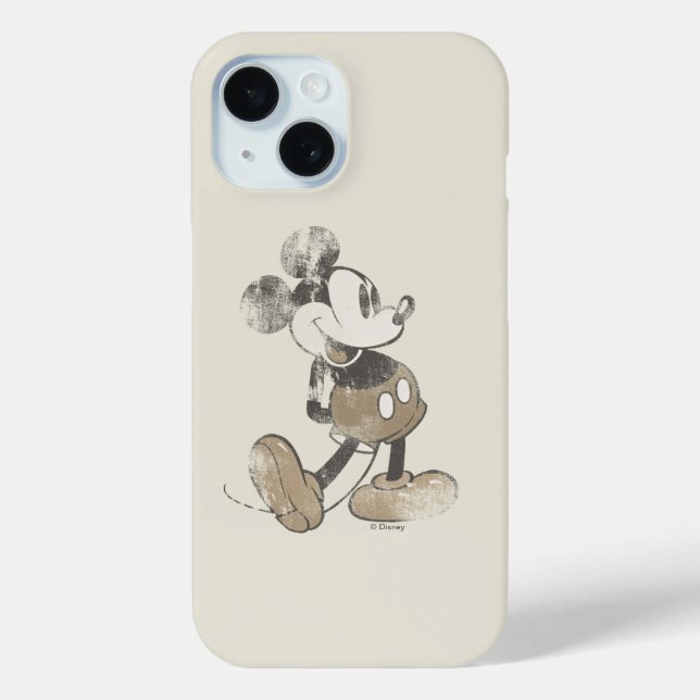 Coques Case-Mate iPhone Mickey classique | Distressed - Ajoutez Votre Nom (Verso)