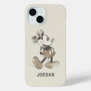 Coque Pour iPhone 15 Mickey Classique En détresse