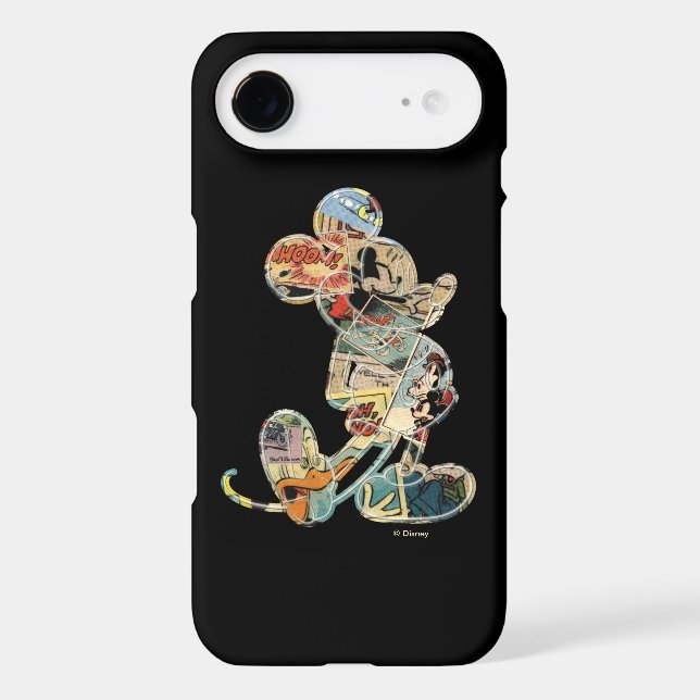 Coques Case-Mate iPhone Mickey classique | Silhouette comique (Verso)