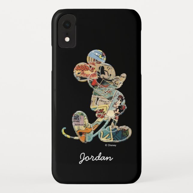 Coques Case-Mate iPhone Mickey classique| Silhouette comique - Ajouter vot (Dos)