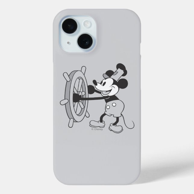 Coques Case-Mate iPhone Mickey classique | Steamboat Willie (Verso)