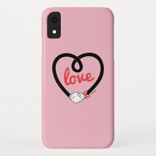 Coques Case-Mate iPhone Mickey et Minnie| Amour du coeur (Dos)