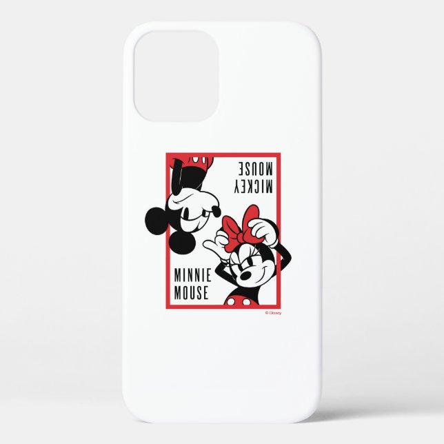 Coques Case-Mate iPhone Mickey et Minnie | Conception combinée mignonne (Verso)