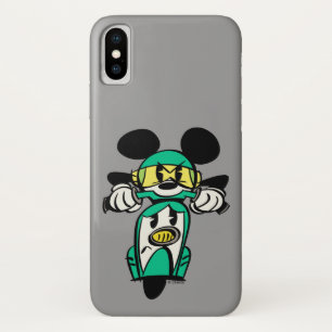 Coque iPhone X Mickey français   Droit devant à Vespa