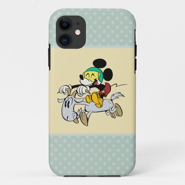 Coques Case-Mate iPhone Mickey français | Joyeux sur Vespa (Dos)