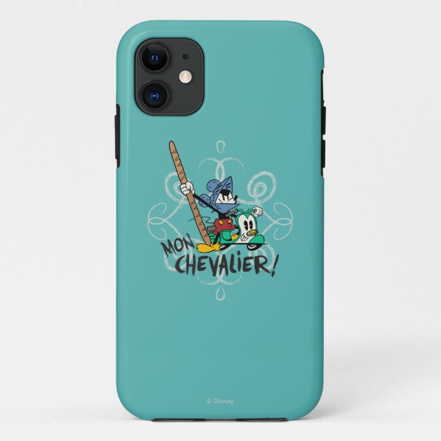 Coques Case-Mate iPhone Mickey français | Mon Chevalier ! (Dos)