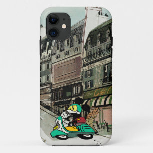 Coques Pour iPhone Mickey français   Vitesse Vespa