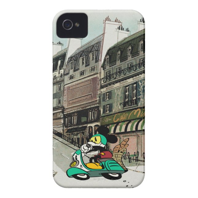 Coques Case-Mate iPhone Mickey français | Vitesse Vespa (Dos)
