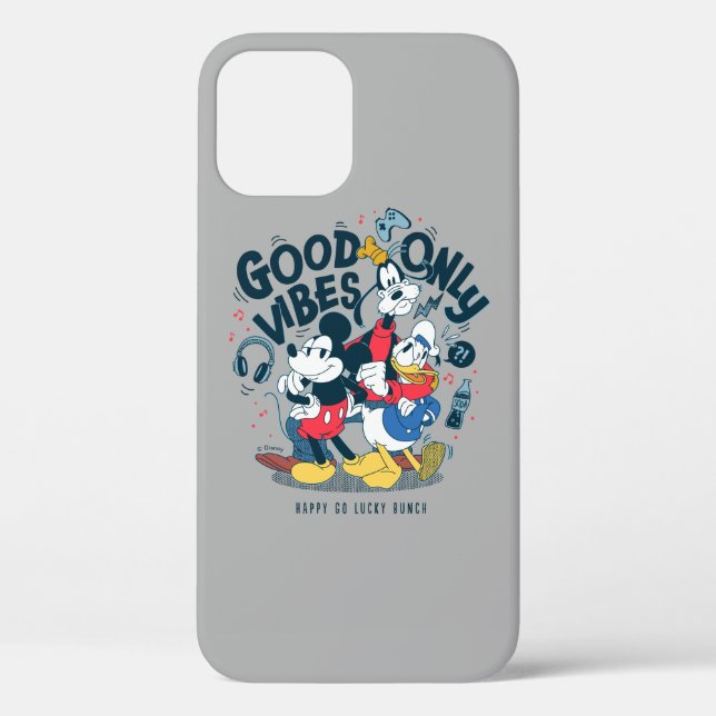 Coques Case-Mate iPhone Mickey & Friends | Good Vibes uniquement (Verso)