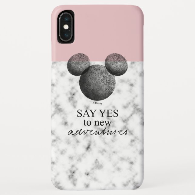Coques Case-Mate iPhone Mickey Icon | Rose & Marbre (Dos)