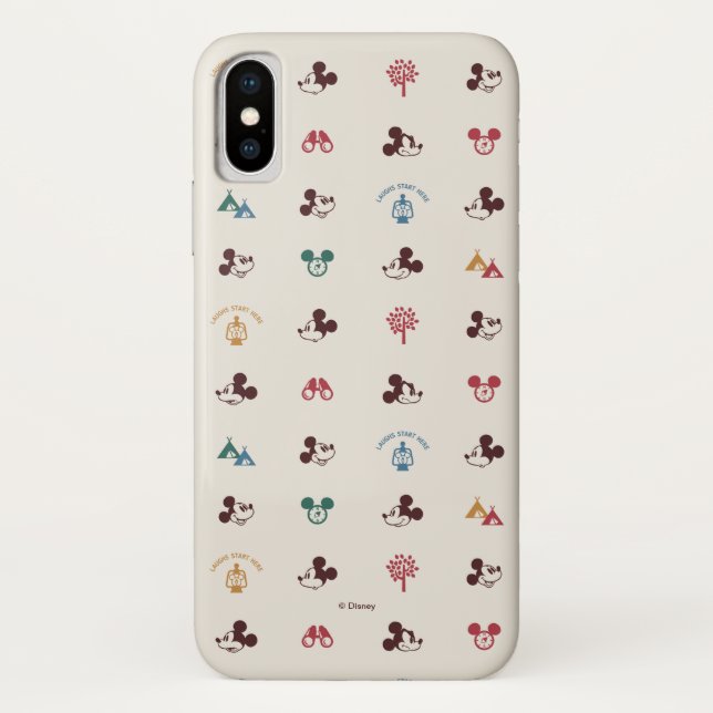 Coques Case-Mate iPhone Mickey | Laughs Commencer ici Motif (Dos)