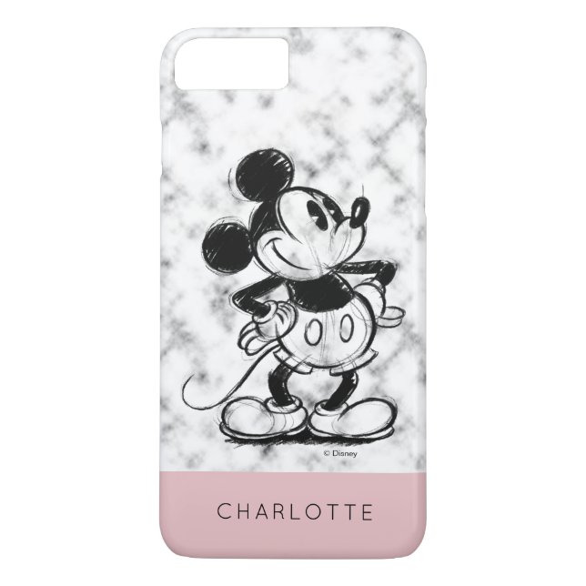 Coques Case-Mate iPhone Mickey | Marbre (Dos)