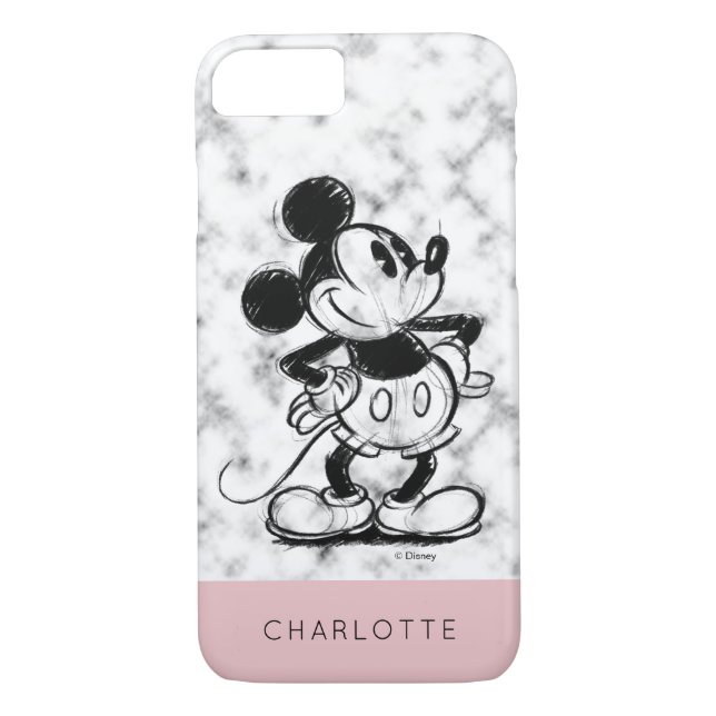 Coques Case-Mate iPhone Mickey| Marbre (Dos)