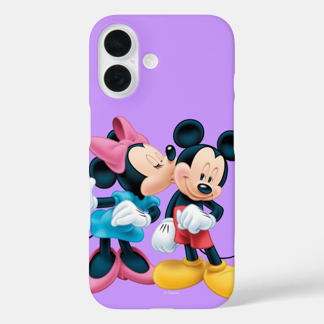 Coques Case-Mate iPhone Mickey & Minnie | Baiser sur la joue (Verso)