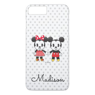 Coque Case-Mate Pour iPhone Mickey & Minnie se tenant la main Emoji Votre no