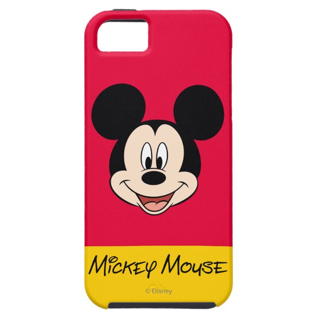 Coques Case-Mate iPhone Mickey moderne | Tête souriante (Dos)