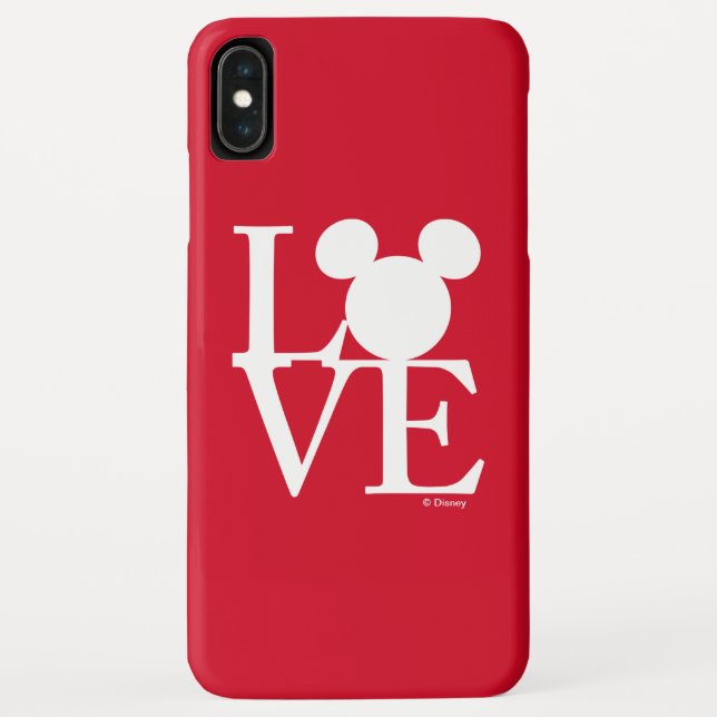 Coques Case-Mate iPhone Mickey Mouse LOVE | Saint Valentin (Dos)