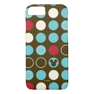 Coque iPhone 8/7 Mickey Mouse   Retro Polka Dot Pattern