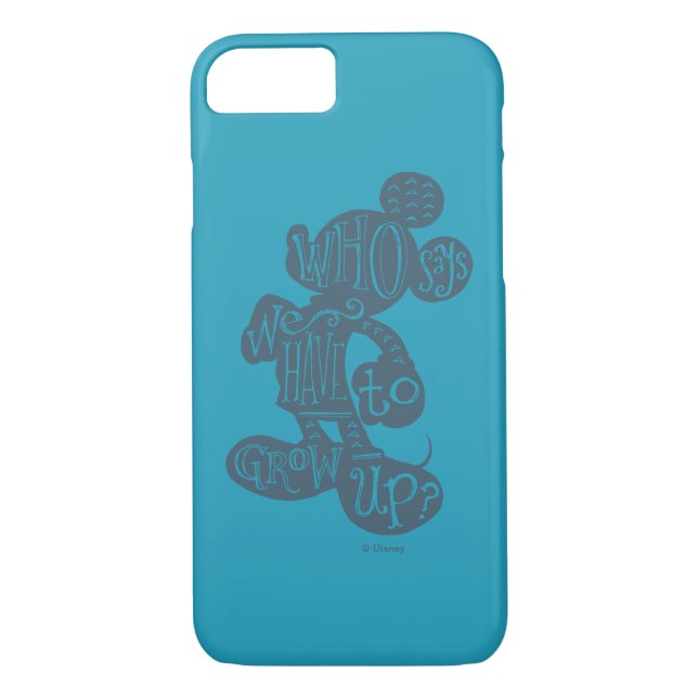 Coques Case-Mate iPhone Mickey | Qui Dit Que Nous Devons Croître ? (Dos)