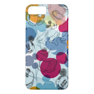 Coque iPhone 8 Plus/7 Plus Mickey & ses amis Motif de tête de souris esquis