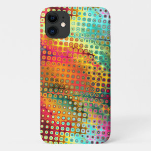 Case-Mate iPhone Case Micro-points Liquides colorés Motif Abstrait
