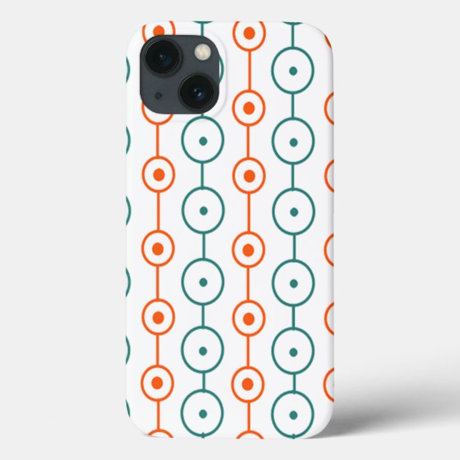 Coques Case-Mate iPhone Mid-Century Modern Circle Strings (Verso)