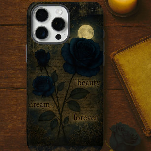 Coques iPhone 16 Pro Max Midnight Bloom Rose gothique Vintage