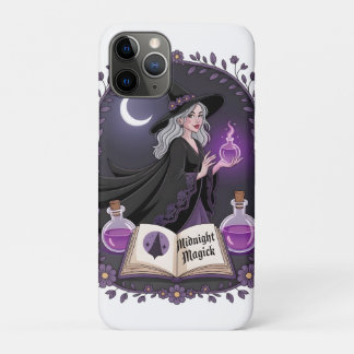 Case-Mate iPhone Case Midnight Magick Illustration of a Young Witch