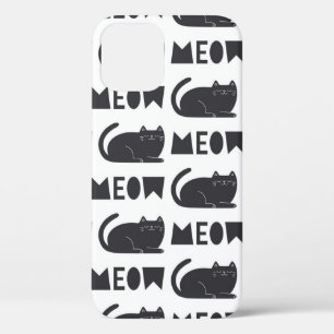 Case-Mate iPhone Case mignon motif de chat. illustration vintage