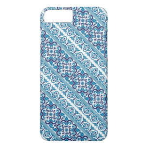 Coques Pour iPhone Mignon motifs décoratifs ukrainiens bleus design