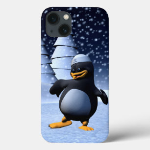 iPhone 13 Coque Mignon pingouin marin d'hiver Art de vacances enne