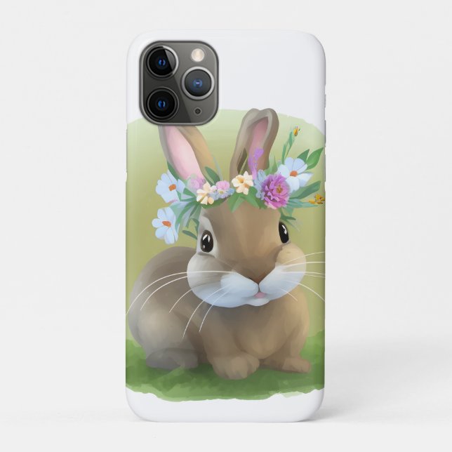 Coques Case-Mate iPhone Mignonne Bunnyfor Pâques pour une humeur positive (Dos)