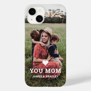 Coque Pour iPhone 14 Mignonne COEUR T'AIME MÈRE Fête des Mères Photo