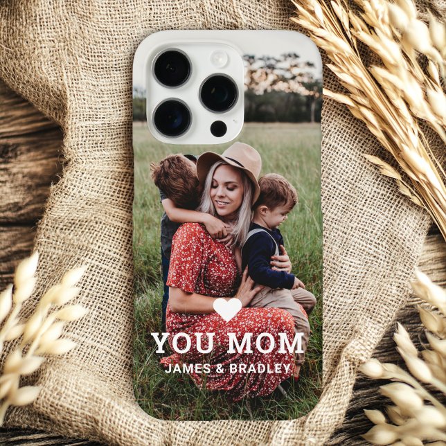 Coques Case-Mate iPhone Mignonne COEUR T'AIME MÈRE Fête des Mères Photo (Créateur téléchargé)