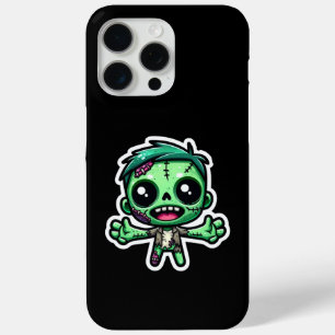 Coque iPhone 15 Pro Max Mignonne, drôle de zombie
