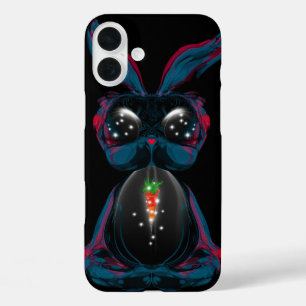 Coques iPhone 16 Plus Mignonne Eyes Rabbit en Yoga Pose Méditation