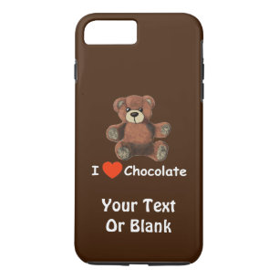 Coques Pour iPhone Mignonne I Coeur (Amour) Chocolat Teddy Ours