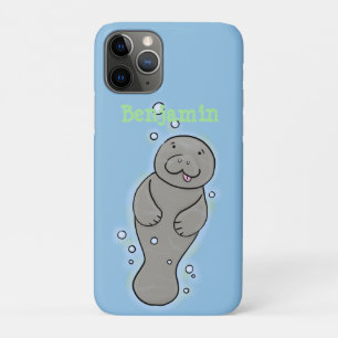 Case-Mate iPhone Case Mignonne manatée bébé avec bulles illustration