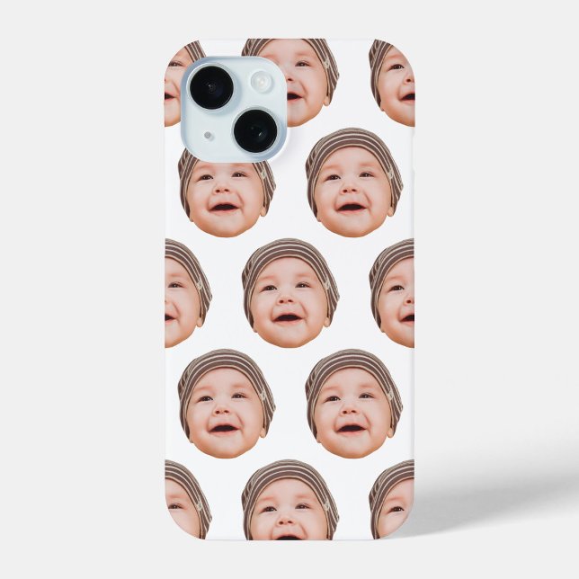 Coques Case-Mate iPhone Mignonne Personnalisé Baby Face Photos Blanc (Créateur téléchargé)