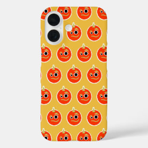 Coque Pour iPhone 16 Mignonne pixellisé monstre orangé face lancer orei