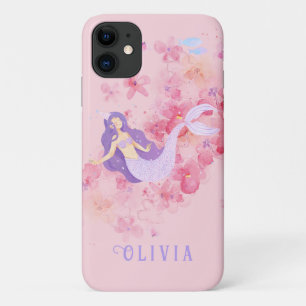 Case-Mate iPhone Case Mignonne sirène Pastel rose Sous la mer pour les f