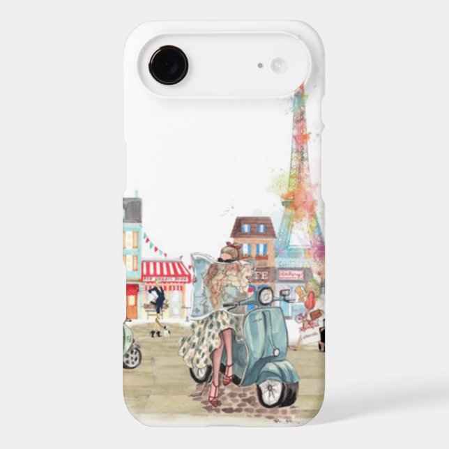 Coques Case-Mate iPhone Mignonnes rues de Paris collage (Verso)